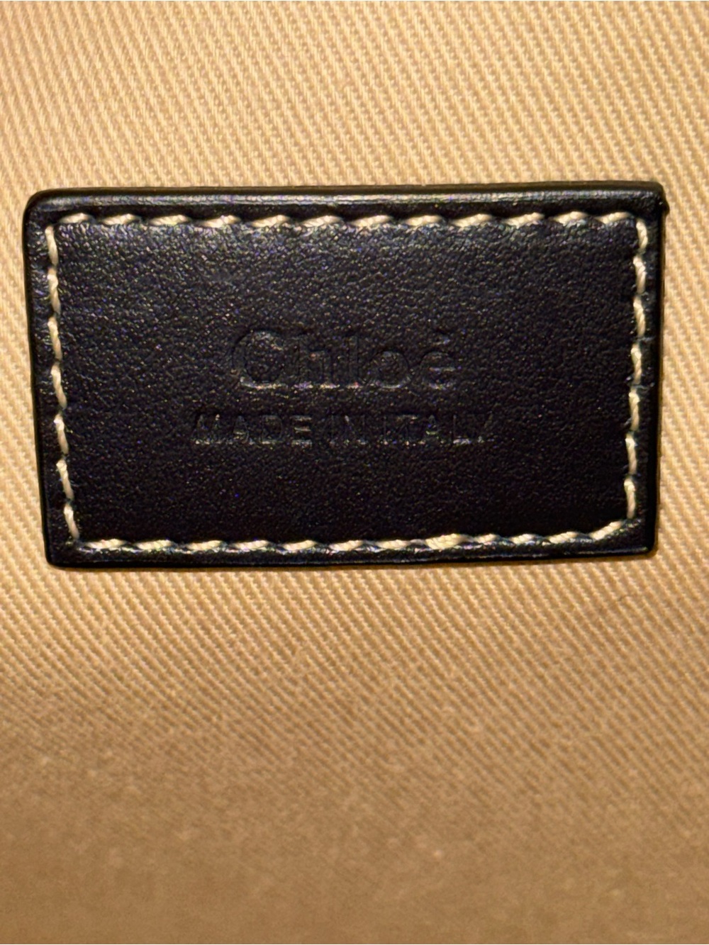 CHLOE Large Woody Tote, Navy - Picture 13 of 16